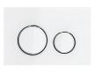 Geberit Sigma 50 Round betjeningsplade - Hvid/krom