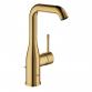 Grohe Essence New L h�ndvaskarmatur m/bundventil og svingtud - Poleret cool sunrise