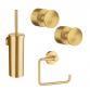Smedbo Home tilbeh�rspakke til bad - B�rstet messing