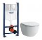 Laufen Pro Rimless Compact m/LCC toiletpakke inkl. s�de m/soft-close, cisterne og krom betjening