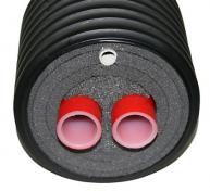 Altech pr�-isoleret fjernvarme dobbelt pex r�r 22x3,0mm. Inkl. 16 mm tr�kr�r. Rulle a 15 mtr.