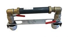 Armatur med plastkobling til �600 mm br�nd - 50 mm