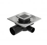 Unidrain kvadrat Classicline column sampak �75 mm m/ 10x10 cm rist