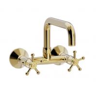 Toni Christiansborg k�kkenarmatur til v�g m. svingtud - �gte messing