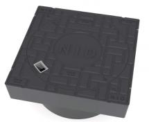 NID 425 mm karm/d�ksel m/l�s, firkantet, fast, 40 t, komposit