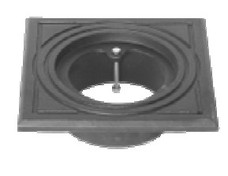 Duco 160 mm r�rbr�ndkarm uden rist/d�ksel, firkantet, GG