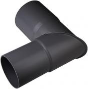 Plastmo Kn&aelig;r&oslash;r 90 mm 90 grader grafit