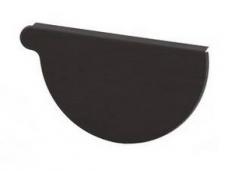 VMZINC endebund til halvrund rende ANTHRA-ZINC h�jre 280