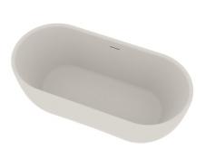 Ideavit Thalia fritst�ende badekar 1700 x 600 mm - Mat hvid