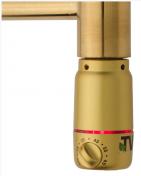 TVS varmelegme med afbryder og termostat - B&oslash;rstet messing