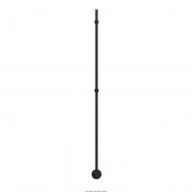 Str�mberg Tyholt h�ndkl�det�rrer - 9x150 cm - Sort