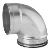 Lindab kort b�jning 90 grader - 125 mm