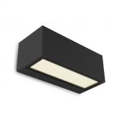 Lutec Architectural Gemini udend�rslampe til v�g 22 x 8,5 cm - Mat sort