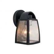 Lutec Tradition Kelsey udend�rslampe til v�g m/regnglas - Lille - Mat sort