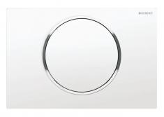 Geberit Sigma 10 skyl-stop-skylning - hvid/krom