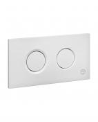 Gustavsberg Triomont XT Trykknap duo rund, hvid plast