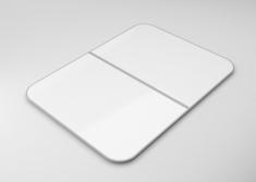 Intra Eligo Sk&aelig;rebr&aelig;t, hvidt PP/TPE