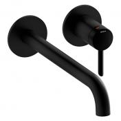 Damixa Iris h�ndvaskarmatur til indbygning m/Koldstart - 250 mm - Mat sort