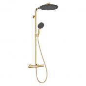hansgrohe Raindance Alive S Puro Showerpipe 300 1jet m/EcoSmart - Poleret guld-optik