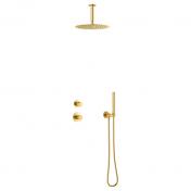 Damixa Iris DS 2 brusesystem til indbygning - Loft - B�rstet messing