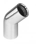 Purus Nolato bøjning 32mm/45 grader - Krom