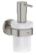 Grohe Essentials s�bedispenser inkl. holder - Steel