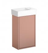 Gustavsberg Artic Small 33 m�bels�t - vask til venstre - Fersken/hvid