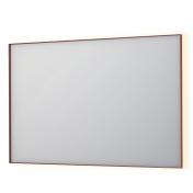 Sanibell Ink SP32 firkantet spejl m/backlight, varme og sensor 120 x 80 cm - B�rstet kobber
