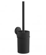 Beslagsboden Puck selvkl�bende toiletb�rste - Mat sort/sort