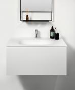 Bath 101 m�belvask i glas - Mat hvid