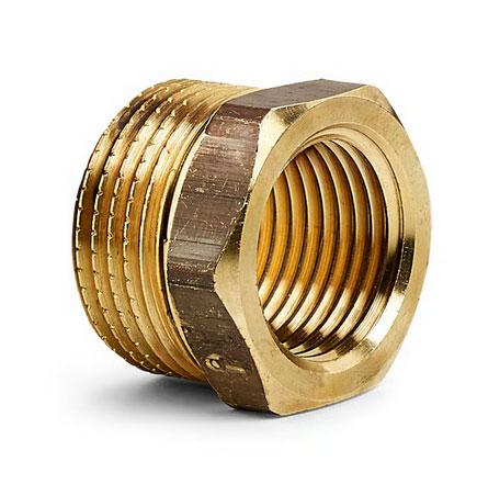 Messing nippelmuffe 3/4-1/2