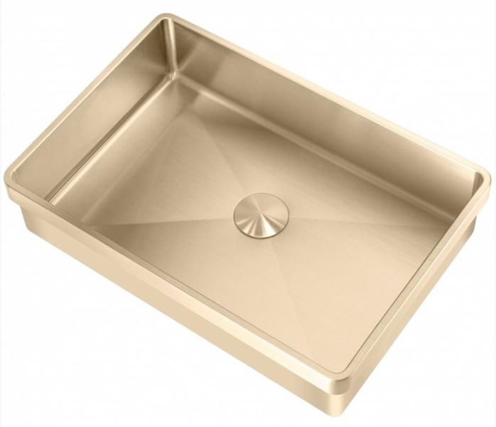 Lavabo High håndvask t/nedfældning - Uden hanehul - Messing Lavabo High håndvask t/nedfældning - Uden hanehul - Messing