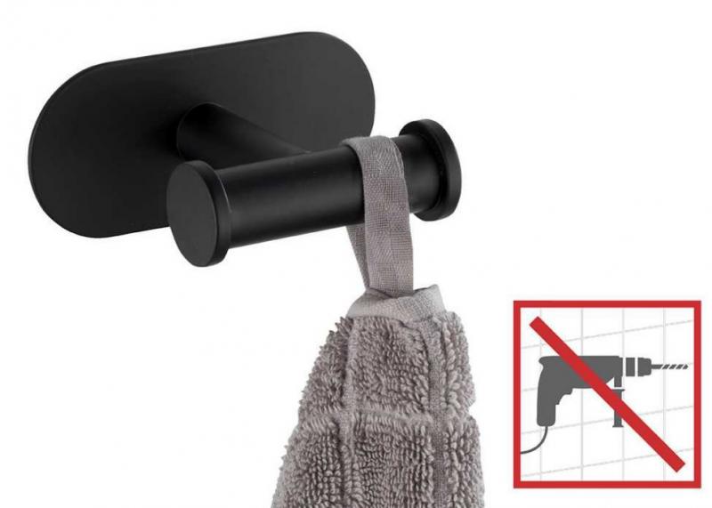 Wenko Orea duo håndklædekrog - Mat sort - Skuefri Wenko Orea duo håndklædekrog - Mat sort - Skuefri