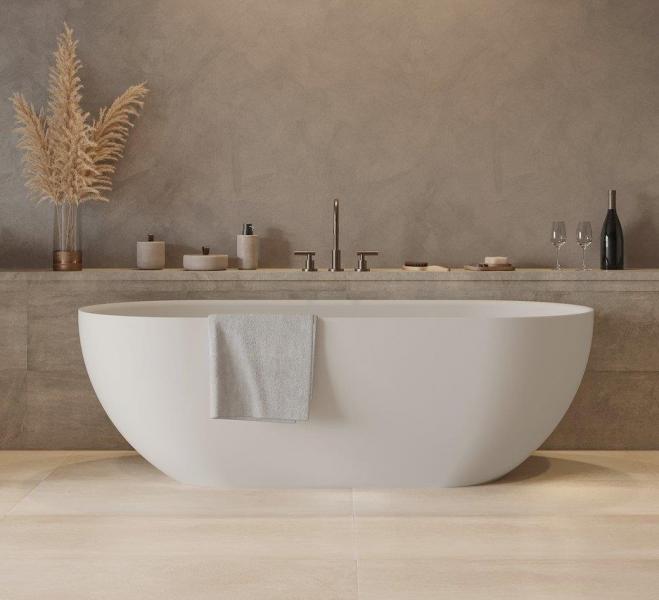 Ideavit Solidera fritstående badekar 1700 x 800 mm - Mat hvid Ideavit Solidera fritstående badekar 1700 x 800 mm - Mat hvid