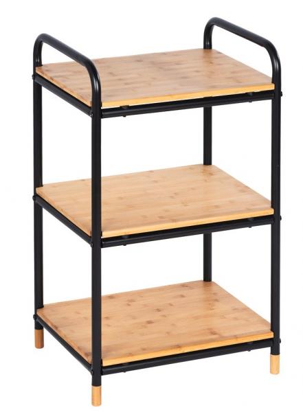 Wenko Loft lille reol - Sort/bambus Wenko Loft lille reol - Sort/bambus
