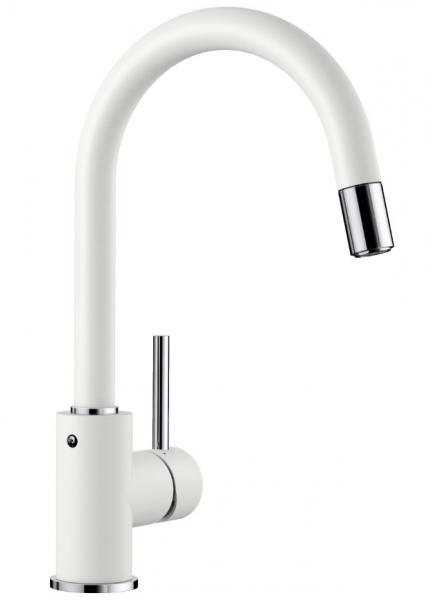 Blanco Mida-S k&oslash;kkenarmatur m/udtr&aelig;k - Hvid