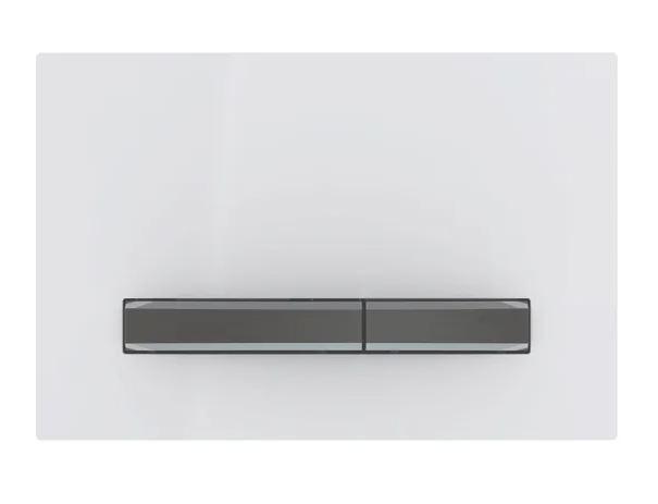 Geberit Sigma 50 Square betjeningsplade - Hvid/Sort krom