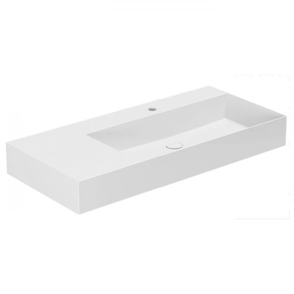 Lavabo Elegance SQ 102 L h&aring;ndvask t/v&aelig;g eller m&oslash;bel - 1 hanehul