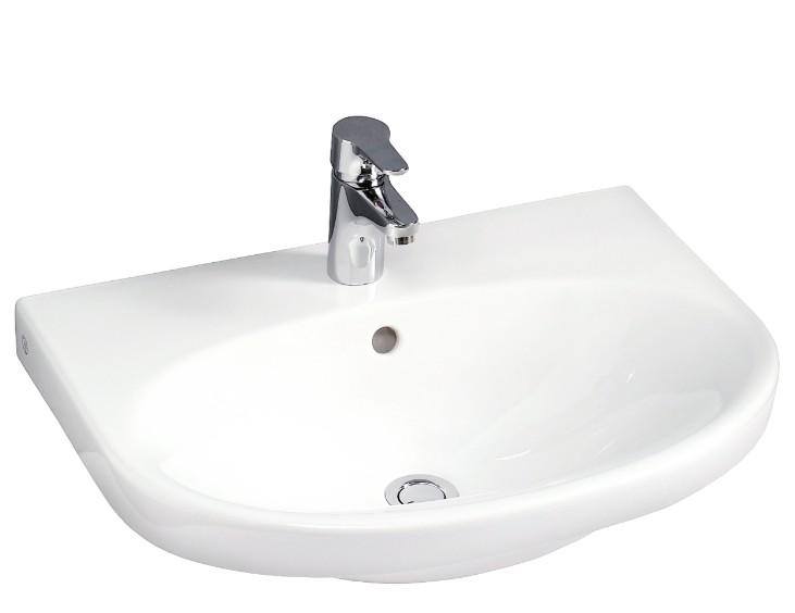 Gustavsberg Nautic 60 håndvask t/væg - 1 hanehul Gustavsberg Nautic 60 håndvask t/væg - 1 hanehul