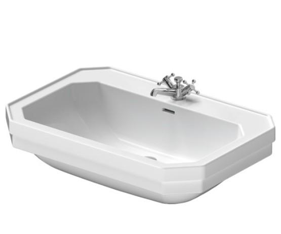 Duravit 1930 80 h&aring;ndvask t/v&aelig;g - 1/3 hanehuller - Wondergliss