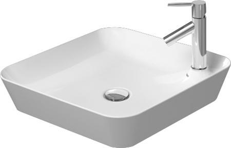 Duravit Cape Cod 46 fritstående bowlevask - 1 hanehul - Uden overløb - Wondergliss Duravit Cape Cod 46 fritstående bowlevask - 1 hanehul - Uden overløb - Wondergliss