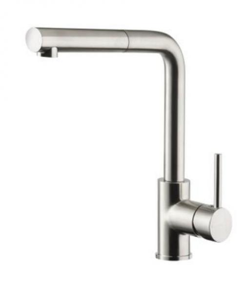 Cass&oslash;e Newform X-Trend k&oslash;kkenarmatur m/udtr&aelig;k - B&oslash;rstet krom