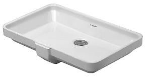 Duravit 2nd floor 53 håndvask t/underlimning - Uden hanehul Duravit 2nd floor 53 håndvask t/underlimning - Uden hanehul