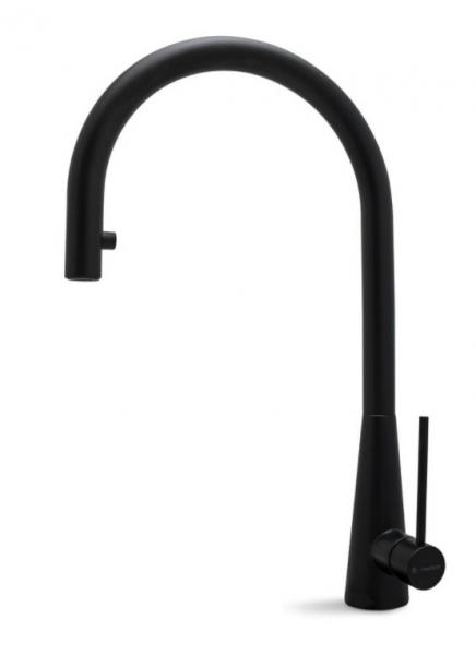 Cass&oslash;e Newform Conico k&oslash;kkenarmatur m/udtr&aelig;k - Mat sort