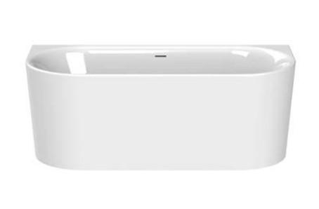 Str&oslash;mberg Siena Back-To-Wall badekar - 1550 x 800 mm - Hvid