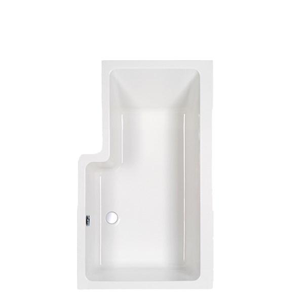 Strømberg Quantum badekar t/brus - 150 x 70/85 - Højre - 1 ryglæn Strømberg Quantum badekar t/brus - 150 x 70/85 - Højre - 1 ryglæn