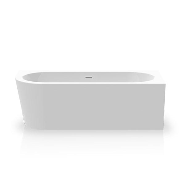 Str&oslash;mberg Lago fritst&aring;ende badekar t/hj&oslash;rne - 165 x 75 - H&oslash;jre