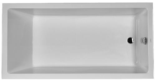 Duravit Starck badekar t/indbygning - 180 x 90 - 1 rygl&aelig;n