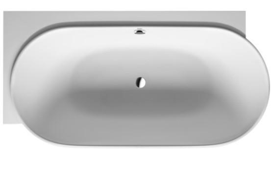 Duravit Luv fritst&aring;ende badekar t/hj&oslash;rne - 185 x 95  - Mat hvid - Venstre