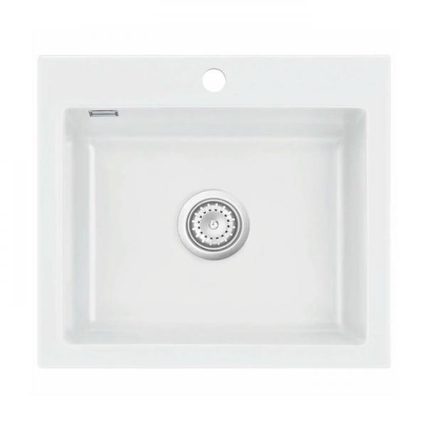 Lavabo Mera 57 porcel&aelig;nsk&oslash;kkenvask - Krom afl&oslash;b